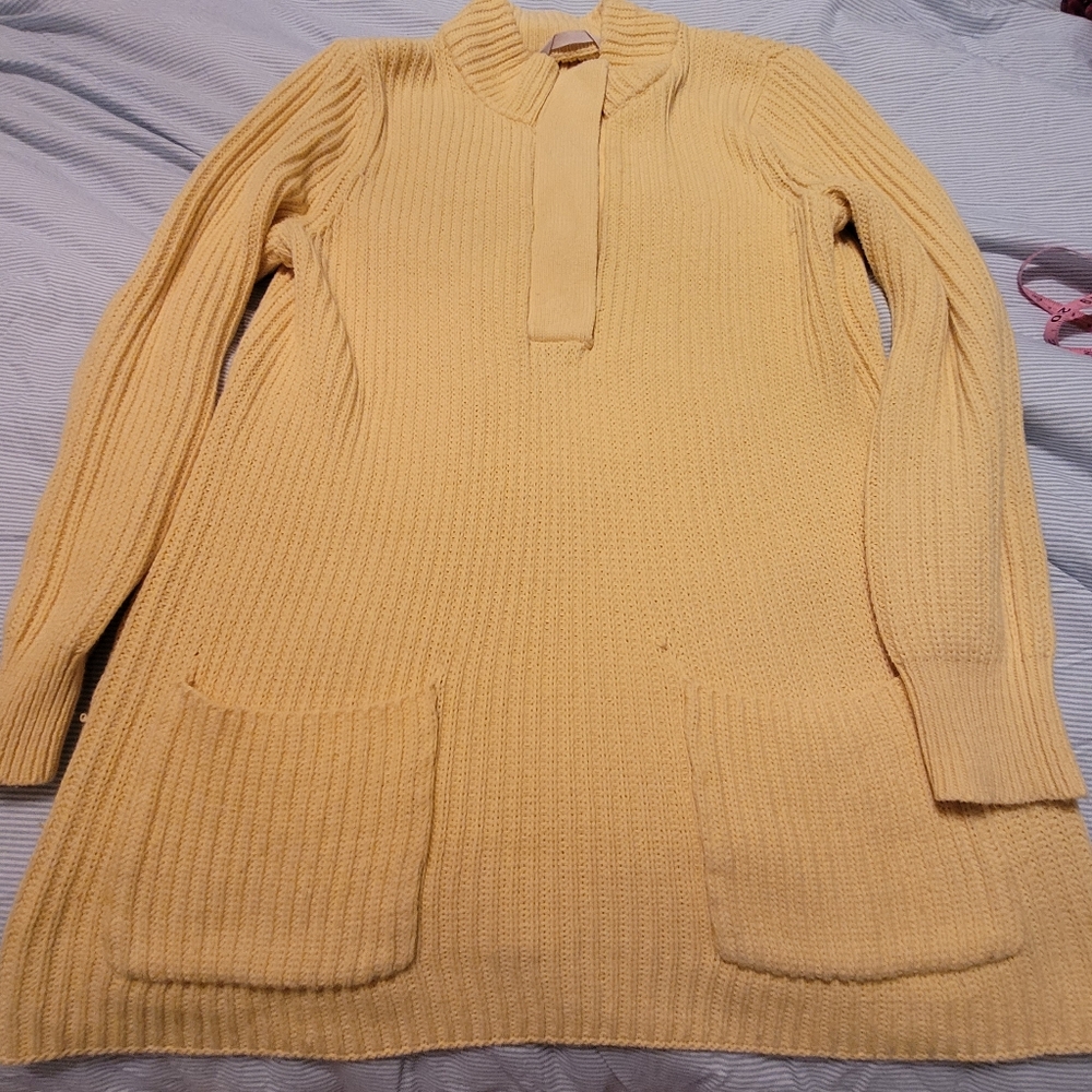 Soft Surroundings Women's Yellow Sweater